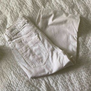 White High Waist Wide Leg Jeans